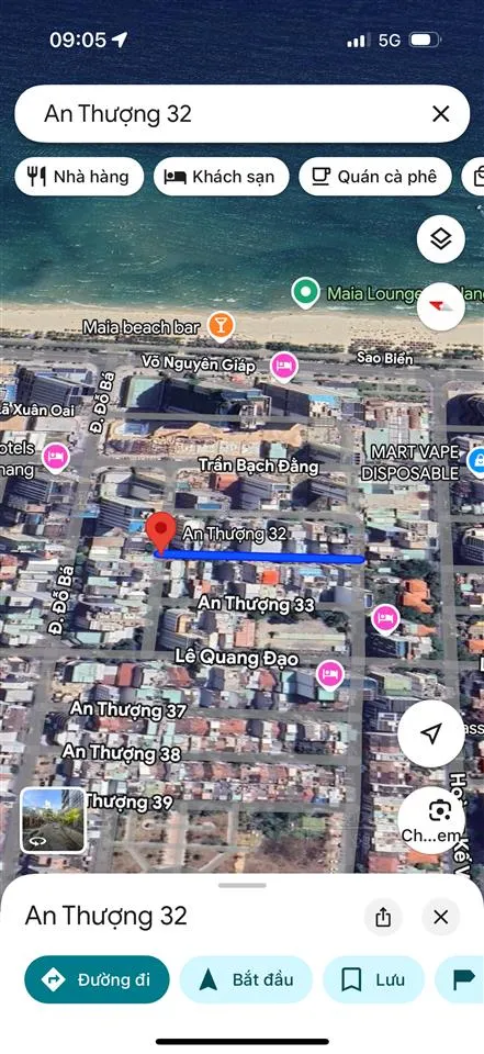 Bán đất an thượng 32 . dt152m2. ngang 9m