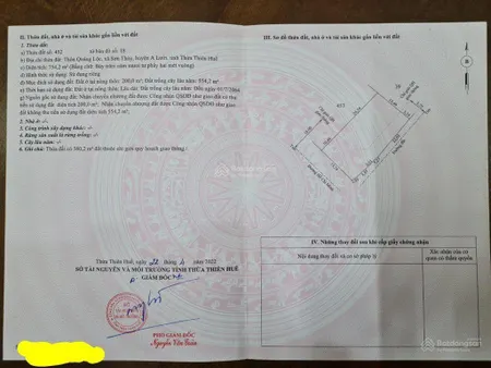 Bán đất mặt tiền hồ chí minh, sơn thủy, a lưới, thành phố huế