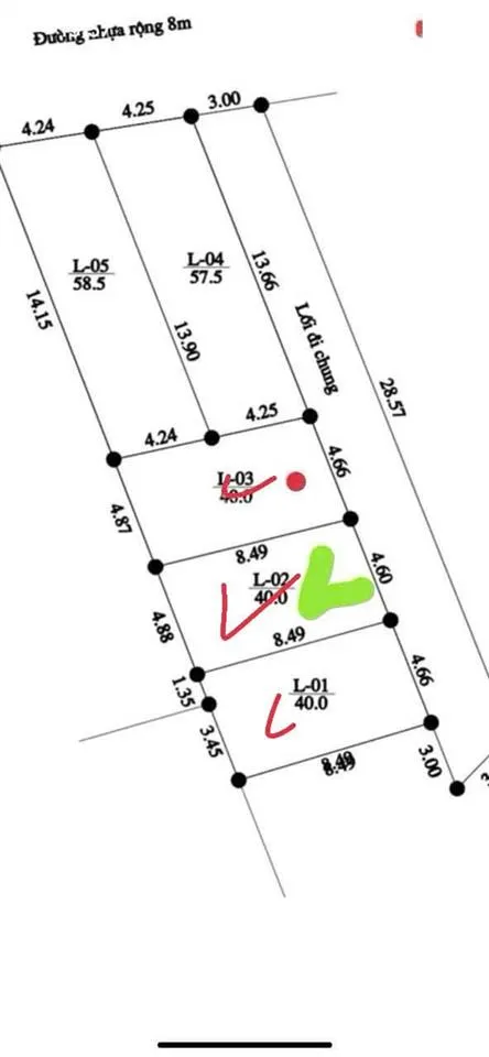 Chính chủ cần tiền bán lô đất 40m2 tại trung châu, đan phượng, mặt tiền 4,66m, đường oto tránh