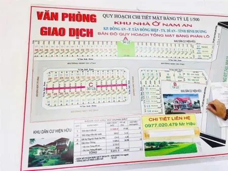 Bán lô đất rẻ khu nhà ở nam an gần ngã tư bình thung dĩ an