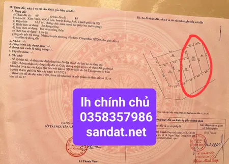 Bán đất 52.2m² ngang 4m giá 4 tỷ Xã Đông Anh