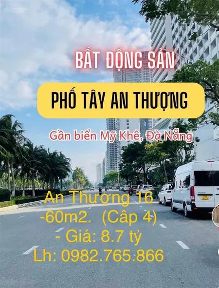 Chính chủ gửi bán.mt an thượng 16vị trí trung tâm chỉ 8.x tỷ. 0982 765 ***