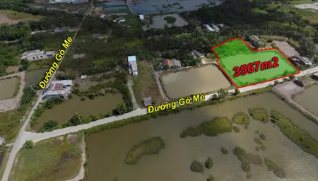 Bán đất lang Mặt tiền Gò Me, 3567m², xe hơi tới đất, giá 8 tỷ, Xã Hiệp Phước