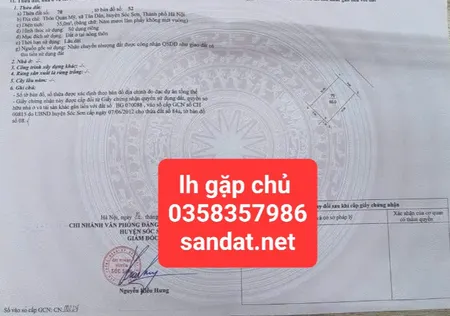 Bán đất 55m² ngang 5m giá 2.45 tỷ Xã Kim Anh
