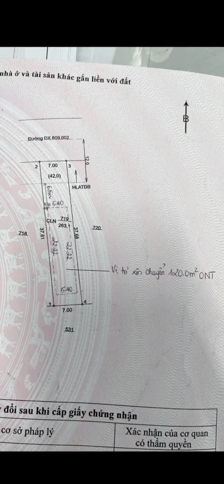 Bán nhà Phú An Bến Cát đường công ty Hàn Quốc