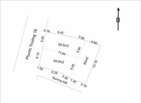 Bán lô đất 198.2m2 ngang 11.5m đường phước trường 16 gần biển giá tốt