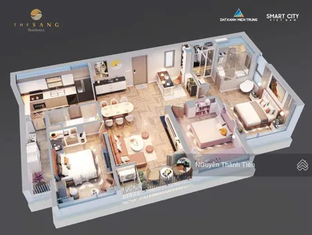 Bán căn hộ cao cấp 3pn 105m2 view trực diện biển mỹ khê đà nẵng
