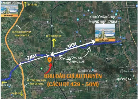 Bán đất đấu giá âu thuyền, xã phượng dực, huyện phú xuyên