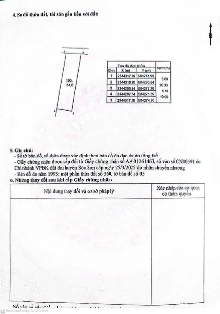 Bán đất 114m² ngang 5,6m giá 4.8 tỷ Xã Nội Bài