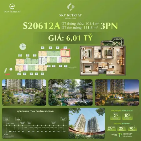 Sky retreat long an bán căn hộ 3pn | tôi không nghĩ tôi sẽ mua nhà long an sau khi xem eco retreat