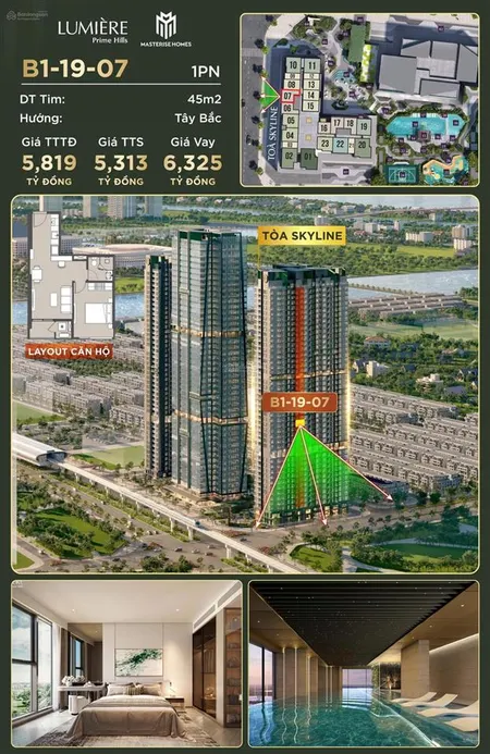 Bán nhanh căn 1 ngủ đẹp view thoáng biệt thự, metro giá hơn 5 tỷ, kí trực tiếp cdt, 0962 284 ***