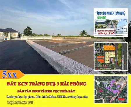 Chào bán 24 lô f0 sát vách dự án kcn tràng duệ 3 tại bát trang an lão