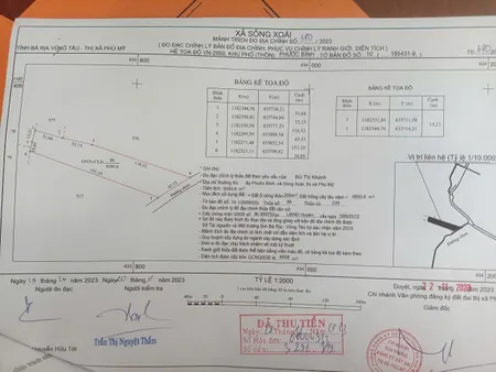 Bán đất 5050,6m² ngang 43m giá 6.2 tỷ Phường Tân Thành