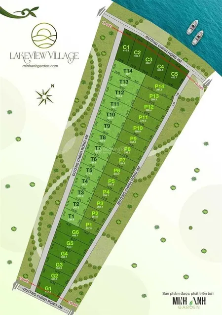 Bán lô đất ven hồ phúc hưng, dt 300m2 có 100m2 thổ cư, khu dân cư đông đúc 0901 001 ***