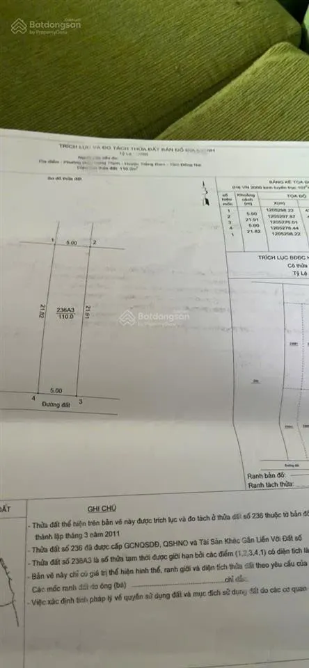 Bán đất tại đường 20, giá tốt 170 triệu, 110m2, pháp lý đầy đủ