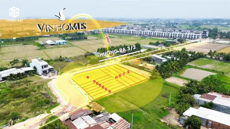 Đất mặt tiền vinhomes sổ hồng riêng 18,5 triệu/m²