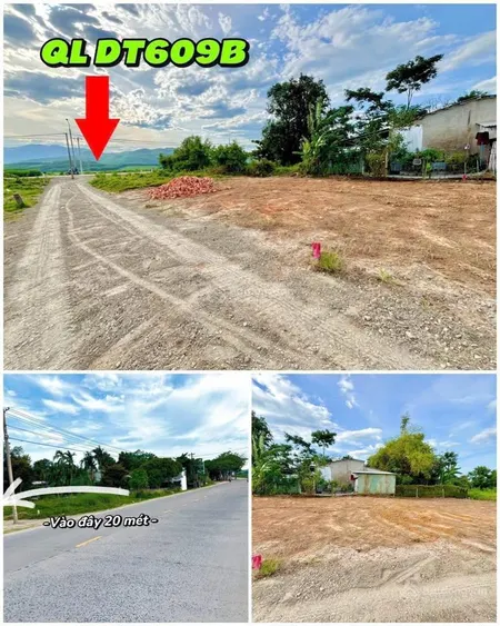Bán lô đất sát lộ đt 609 đại hiệp, ngang 6m, giá chỉ từ 6xxtr/lô