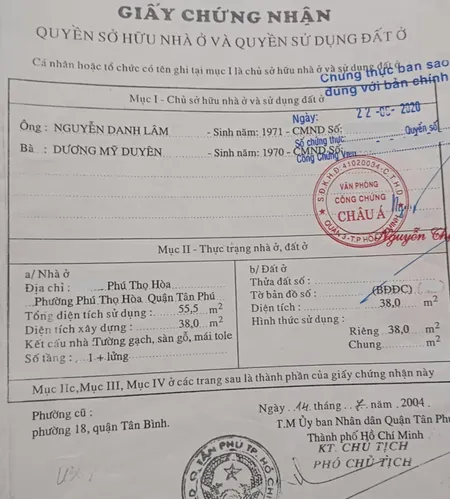 38m2 HẺM XE TẢI PHÚ THỌ HOÀ, hẻm thông, 3ty6