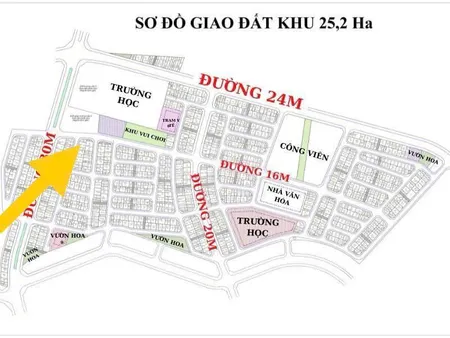 E cần bán gấp lô đất gần công viên 50m2 tại khu đất 25,2ha, hàng hiếm, xây nhà rất đẹp, ở rất thích