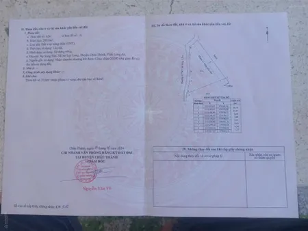 Chính chủ bán lô đất ở 289m2, xã an lục long, châu thành, long an giá tốt khu vực