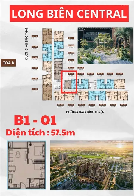Chỉ hơn 6,8 tỷ sở hữu ngay căn hộ hạng sang tại the legend (lb) diện tích 57,5m²