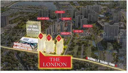 Trực tiếp cđt quỹ căn 3pn the london bc đông nam giá chỉ 5,4tỷ htls 0%, thanh toán giãn ngay