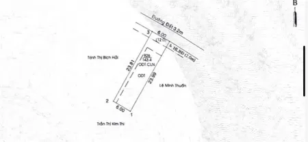 Bán đất hẻm 269 đường nguyễn thị minh khai. p. phú hoà. dt 144m2 (6x24) thổ cư 95m2. giá 2,75 tỷ