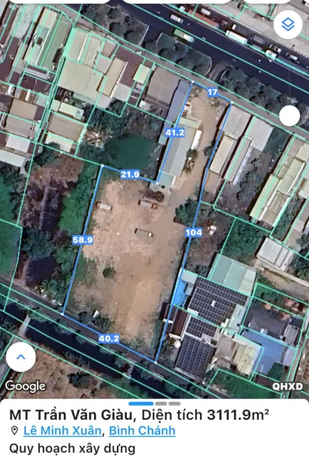 Bán đất 2 mặt tiền đường Trần Văn giàu