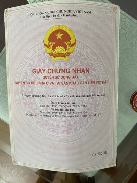 Bán đất 3200m² ngang 83m giá 3.84 tỷ Xã Châu Pha Phú Mỹ