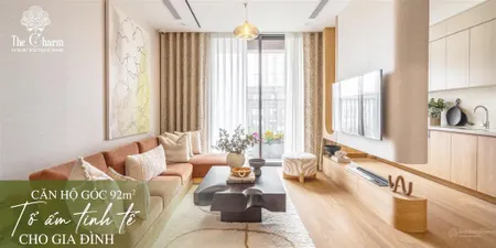 Bán hàng ngoại giao căn 3n 92m2 the charm an hưng hà đông giá 7tỷ ck 3% quý 2/2026 nhận nhà