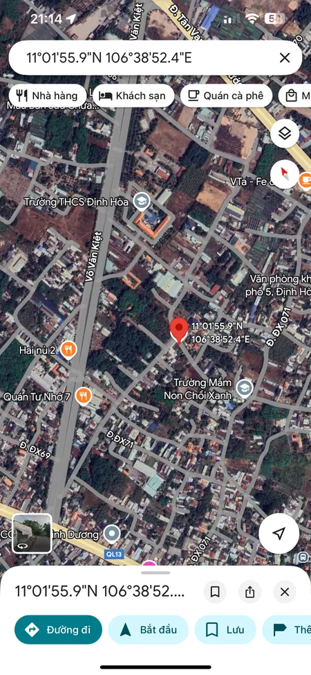 Mt Dx071 Định Hoà (phường Chánh Hiệp-TP.HCM) gần trường cấp 2,QL13 nhựa 6m thông