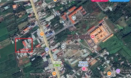 Bán đất 173.3m² ngang 5m giá 1.35 tỷ Xã Long Hồ