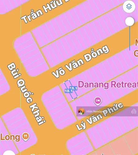 Bán cặp đất 180m ngang 10m mặt tiền đường võ văn đồng trục thông sông và biển tân trà chỉ 11 tỷ