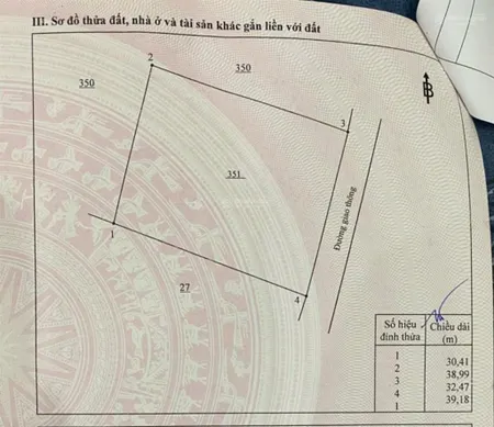 Bán lô đất 1.225m2 ngay sát tp long khánh, 2 mặt tiền đường.