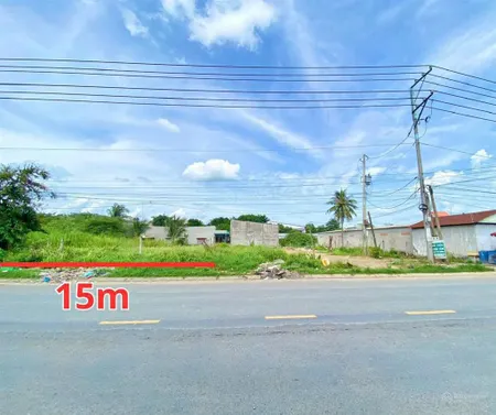 Mặt tiền 15m đường tỉnh 833b, ngay chợ long cang, dt 578m² xã long cang, cần đước la, giá 10 tỷ 350