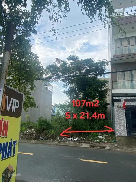 Bán đất mặt tiền đường 1, p. long trường, quận 9, hồ chí minh, giá 6,25 tỷ, diện tích 107m2
