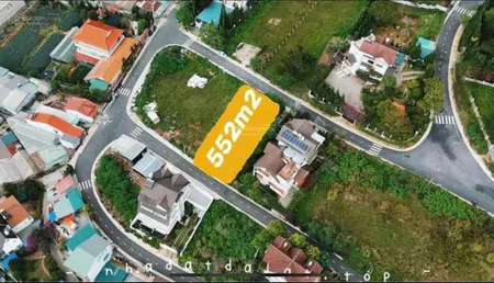Bán đất 2 mặt tiền đồi huy hoàng, p8, đà lạt, 552m² đất xây dựng, view đẹp, gần trung tâm
