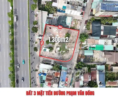 Bán đất góc 3 mặt tiền phạm văn đồng tp thủ đức view sông, tp thủ đức | giảm còn 180 tỷ