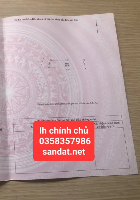 Bán đất 86.4m² ngang 4.50m giá 8.2 tỷ Xã Phúc Thịnh