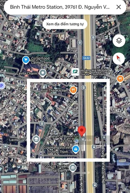 Ngay ga metro bình thái 110m2 chỉ còn 12 tỷ mặt phố phân lô.