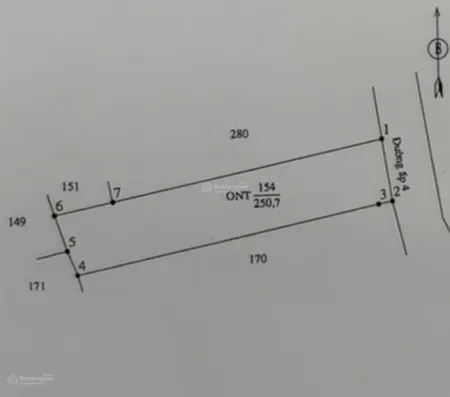 Bán đất tại xã tân bửu, bến lức, long an, 4 tỷ, 250m2