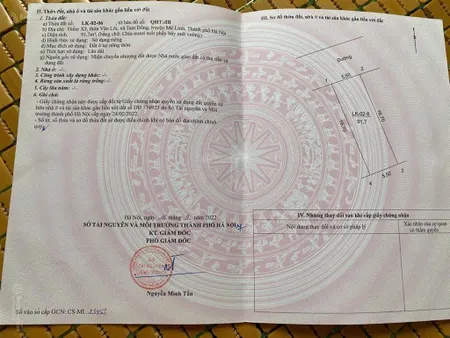 Đất đấu giá điểm x3, thôn văn lôi, xã tam đồng, mê linh, hà nội