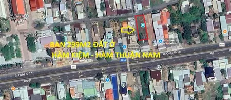 Đất nền đẹp xuất sắc tại quốc lộ 1a, hàm kiệm, hàm thuận nam, bình thuận, 2,5 tỷ, 299m2