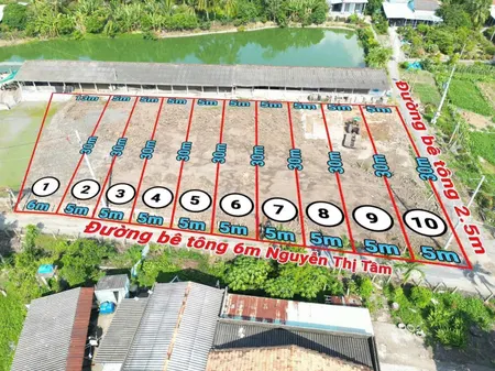 Bán nền thổ 5x30 MT Nguyễn Thị Tầm Cách chợ Bình Lãng 900m Tại Xã Tân Trụ Tỉnh Tây Ninh