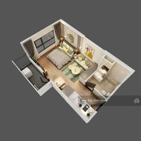 Siêu hiếm, căn studio tại toà ld1 vinhomes ocean park 1. sở hữu chỉ với 670tr