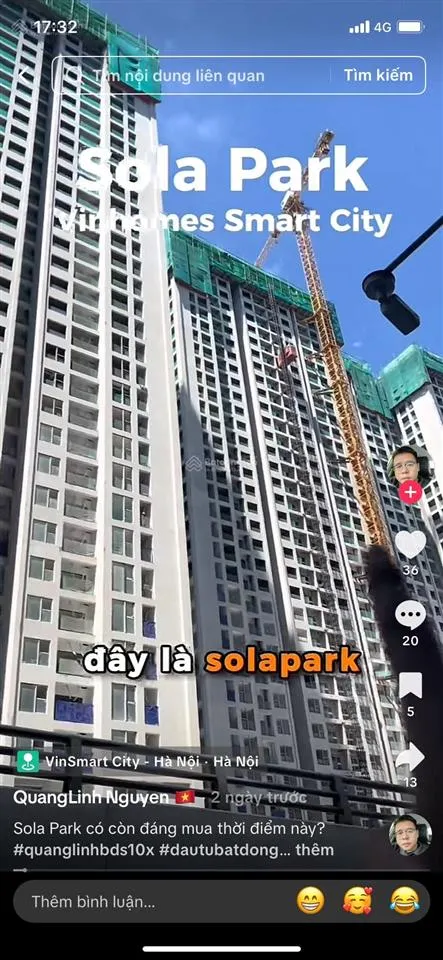 Bán căn hộ 1n + , 43m2, tòa g1, dự án solapark