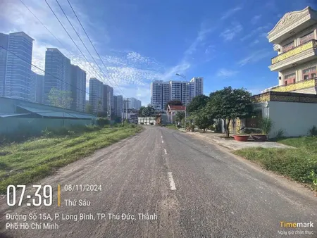 Bán lô đất tái định cư mặt tiền đường 15a phước thiện cạnh vinhomes grand park tp. thủ đức