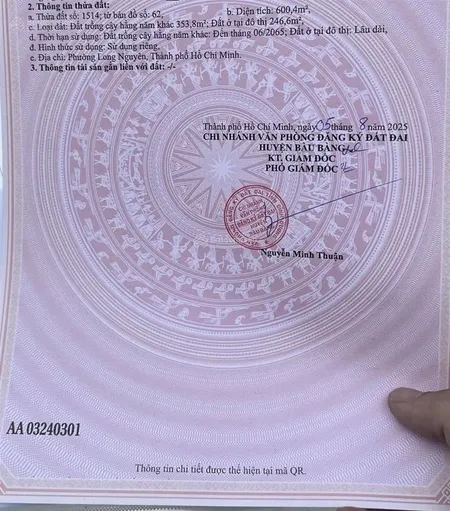 Cần bán nhà phường long nguyên, tp.hcm