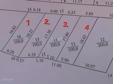 Sẵn 100m2 full tc, mt 6,22m hướng đb. ngõ 4m thông tứ phía. ra trục chính xe buýt 200m, tiện ích