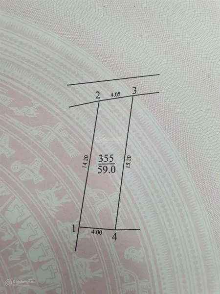 Bán lô đất ngõ 135 cầu cốc 59m2 mt 4,05m. ô tô lùi cửa. cách 20m là bãi xe ô tô . 6,45 tỷ có tl